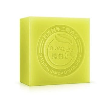 BIOAQUA Natural Organic Herbal Essential Oil Soap Whitening Handmade Soap Skin Remove Acne Deep Cleansing Face Hair Care Bath (China)