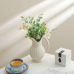 Ceramic White Dry Flower Vase