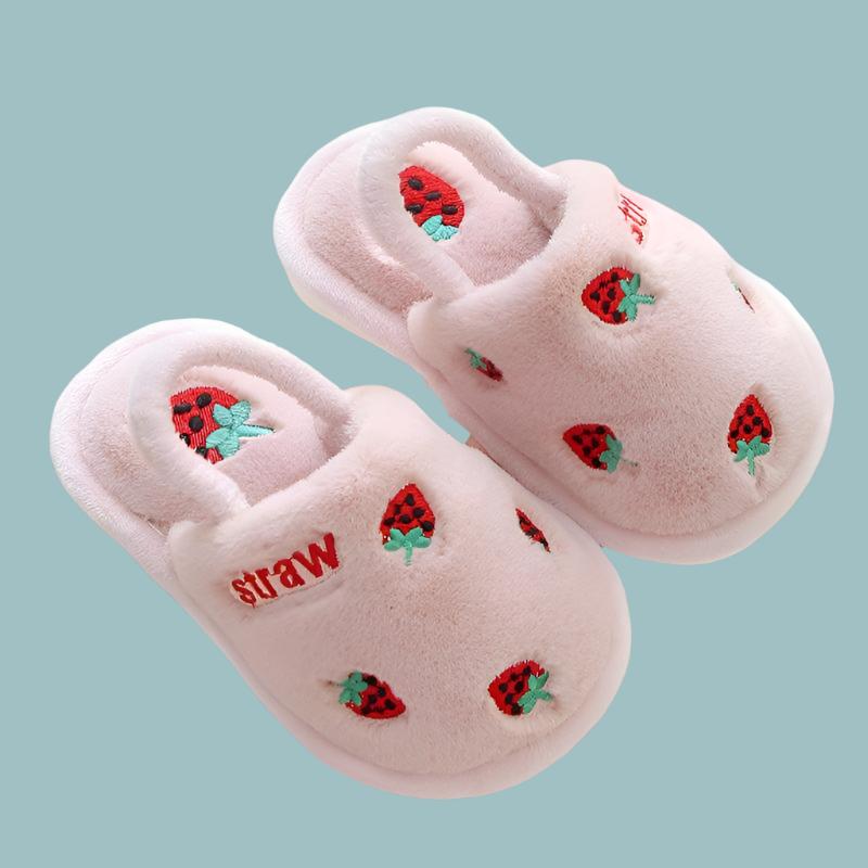 Children's warm cotton slippers