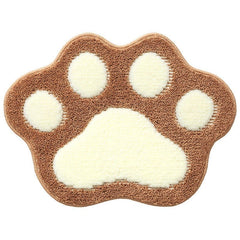 Cute Paw Print Anti - Slip Bathroom Rug