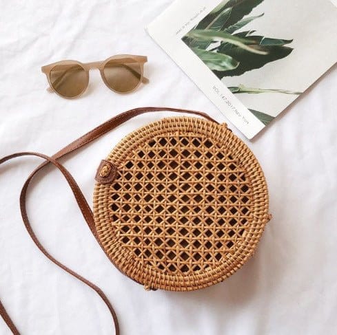 Fashion Personality Retro Rattan Weave Bag