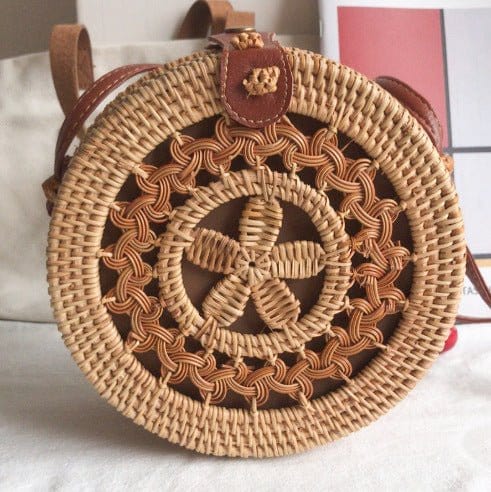 Fashion Personality Retro Rattan Weave Bag