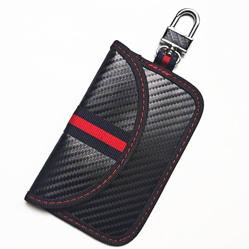 Leather RFID Car Shielded Key Case