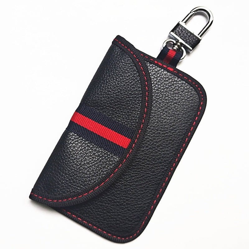 Leather RFID Car Shielded Key Case