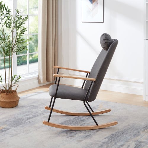 Modern Rocking Chair Comfortable Side Chair For Nursery, Bedroom, Living Room