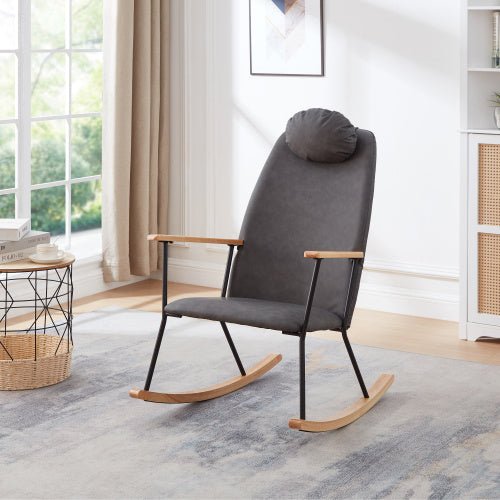 Modern Rocking Chair Comfortable Side Chair For Nursery, Bedroom, Living Room