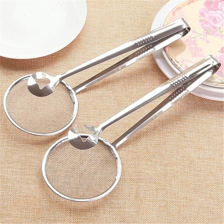 Multi - functional Oil Food Folder Kitchen Accessories Stainless Steel Fried Food Oil Scoop