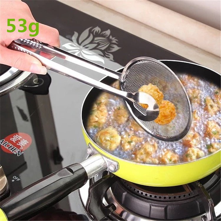 Multi - functional Oil Food Folder Kitchen Accessories Stainless Steel Fried Food Oil Scoop