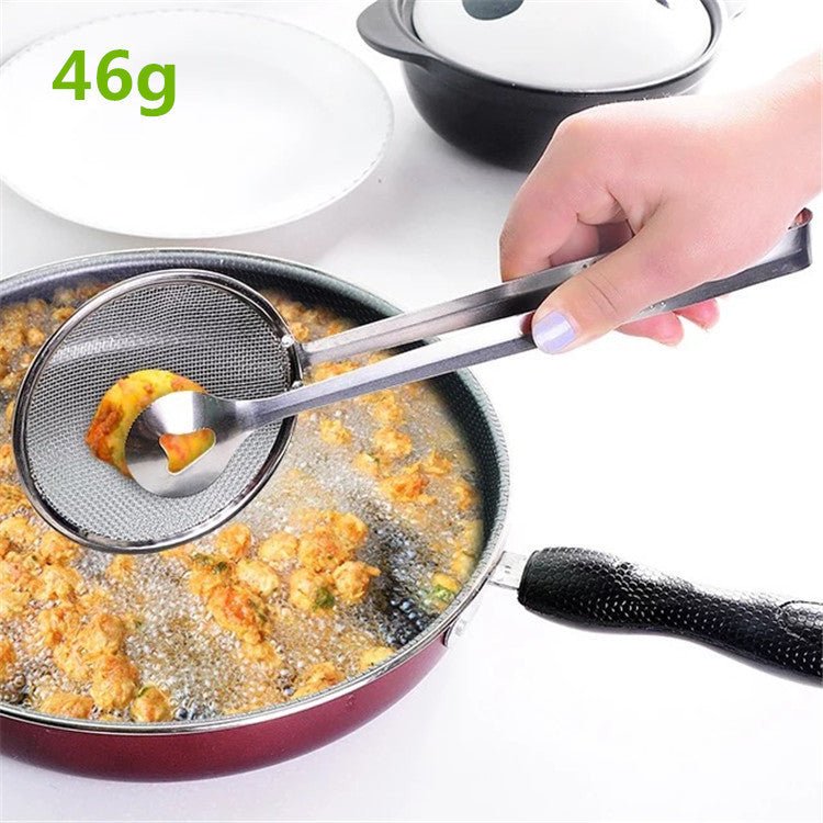 Multi - functional Oil Food Folder Kitchen Accessories Stainless Steel Fried Food Oil Scoop