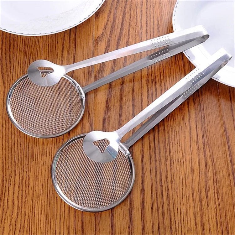 Multi - functional Oil Food Folder Kitchen Accessories Stainless Steel Fried Food Oil Scoop