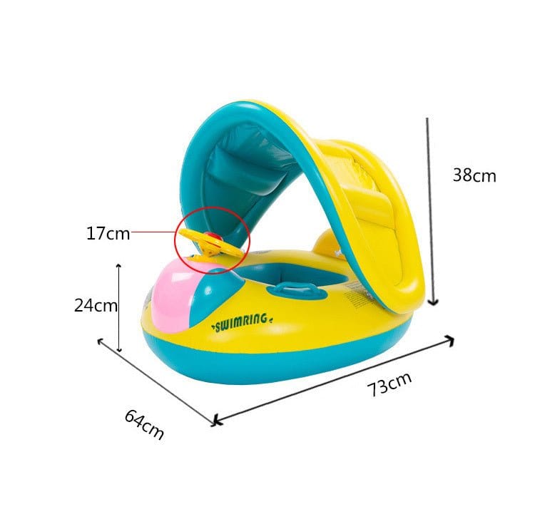 Thickening infant and child parent - child swimming ring